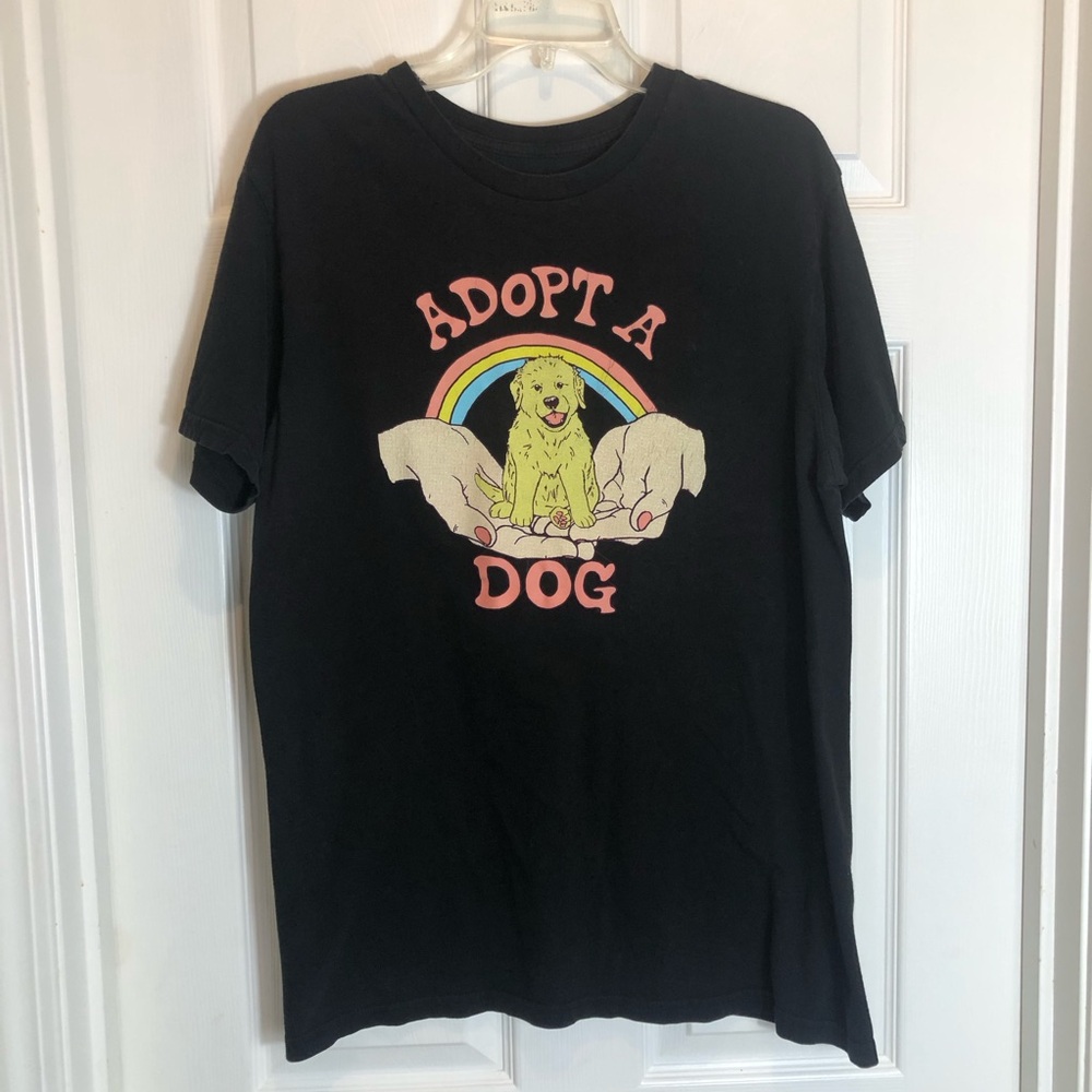 Dog Limited Adopt A Dog T-Shirt. Size Large